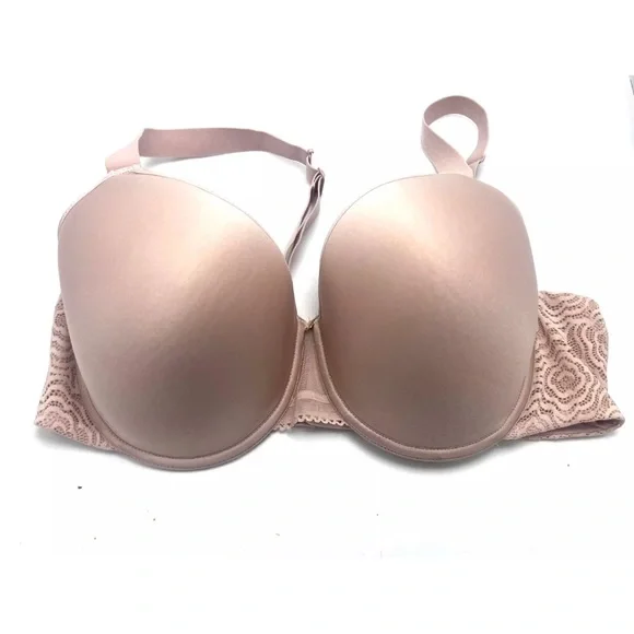 Chantelle C Jolie Comfort Convertible T-Shirt Bra 38DD Nude Rose - Picture 4 of 8